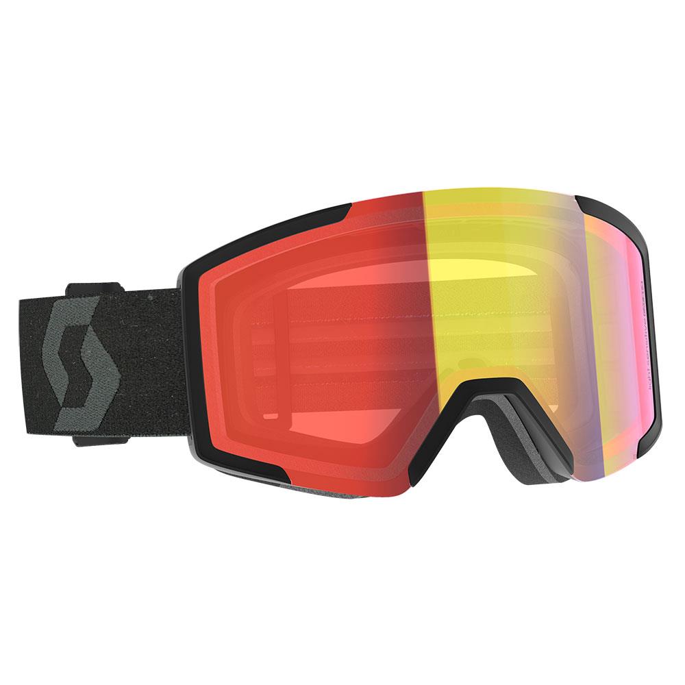 Scott Shield LS Goggles Mineral Black - Light Sensitive Red Chrome Lens