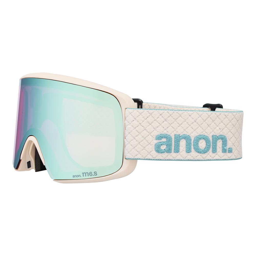 Anon M6S MFI Goggles Oat - Perceive Variable Blue + Cloudy Pink Lens + Face Mask