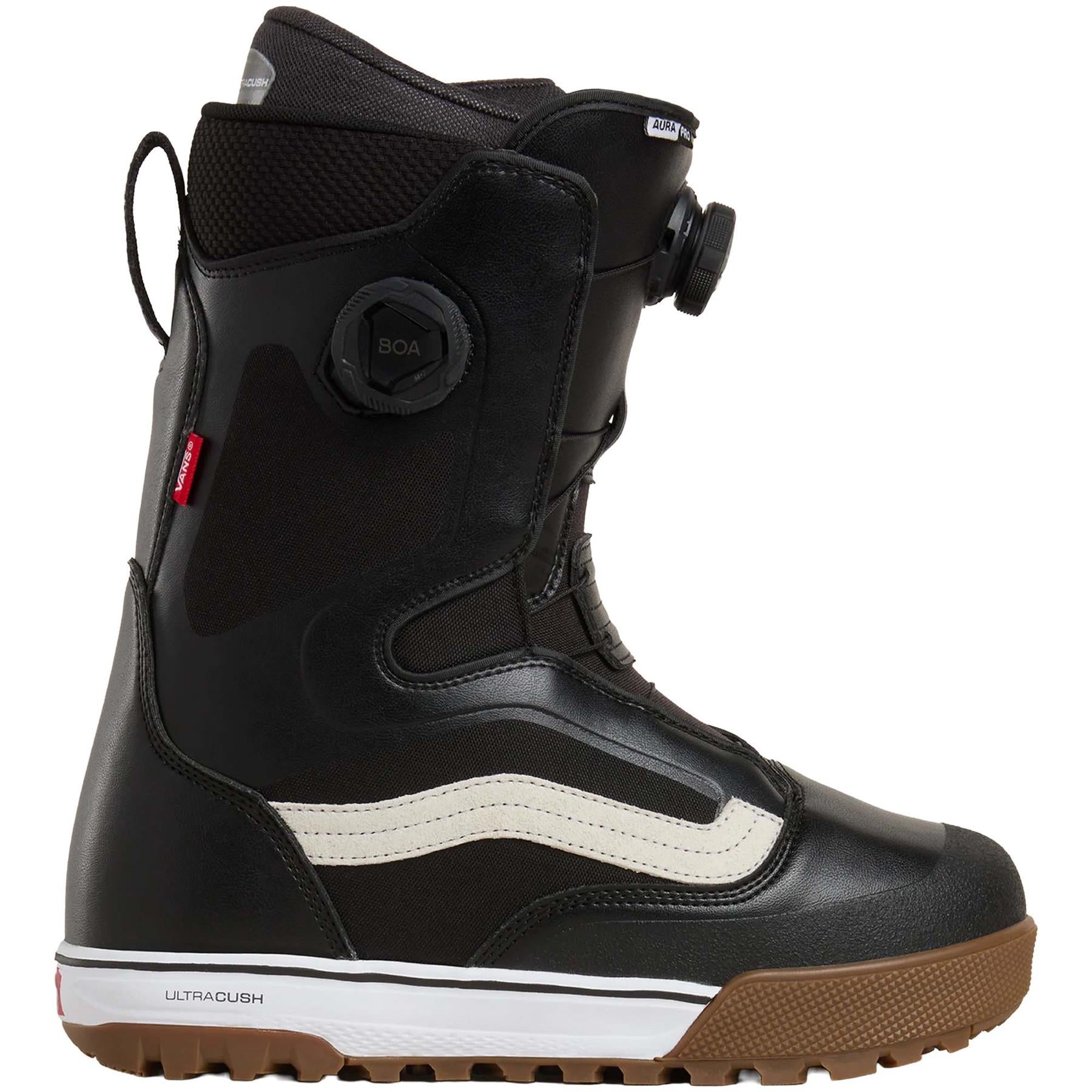 Vans Aura Pro BOA Mens Snowboard Boots Black/White 2026