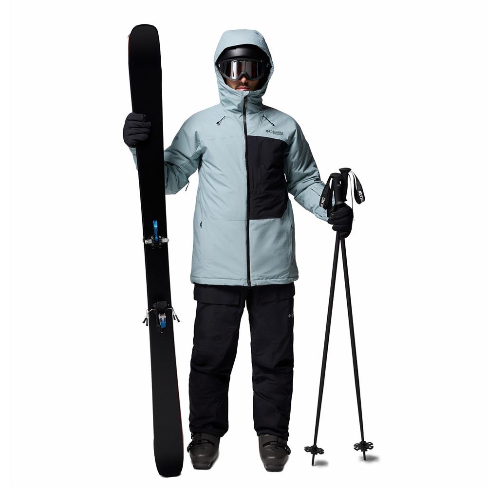 Columbia Winter District III Mens Jacket Crushed Blue / Black