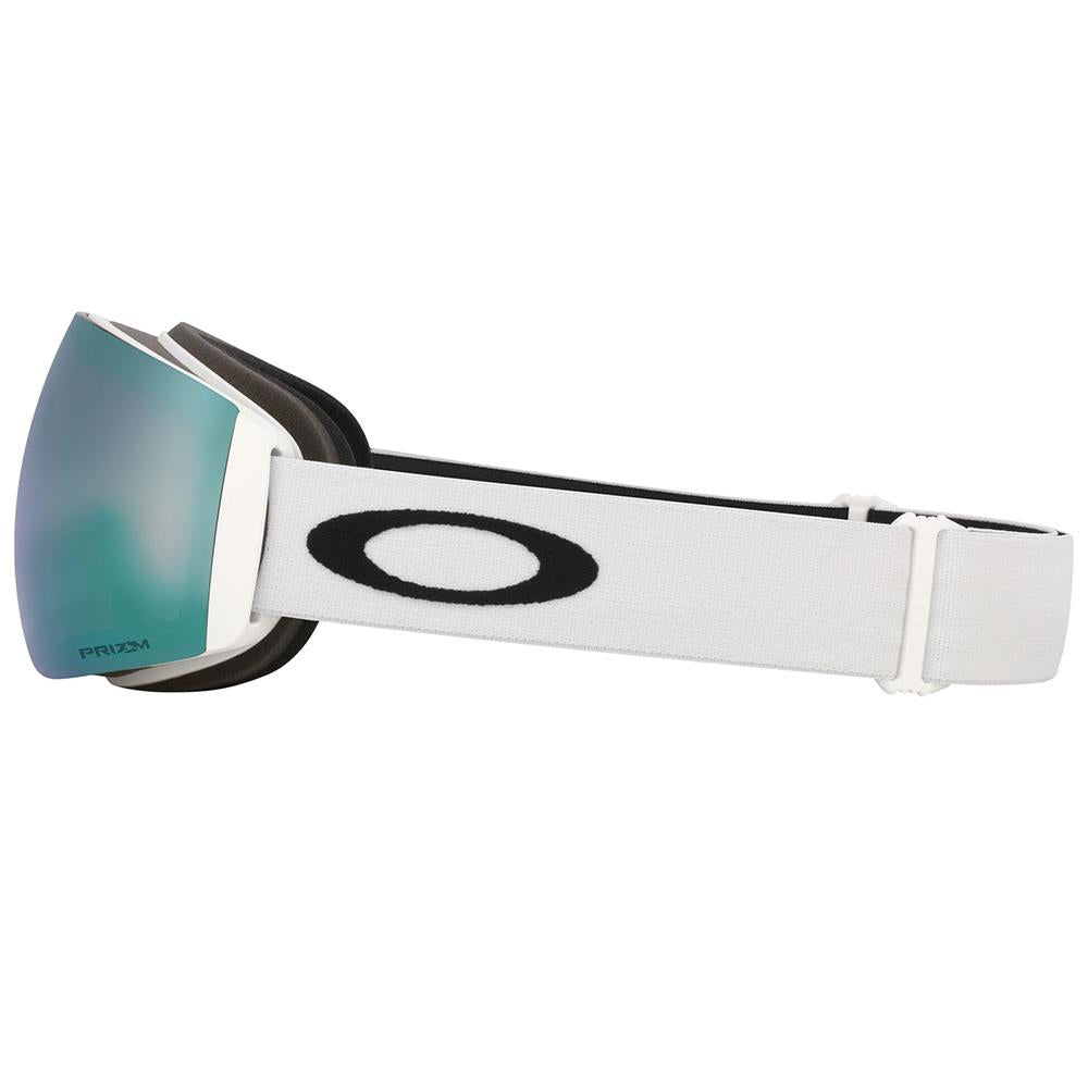 Oakley Flight Deck Pro M Goggles Matte White - Prizm Sapphire + Prizm Iced Lens