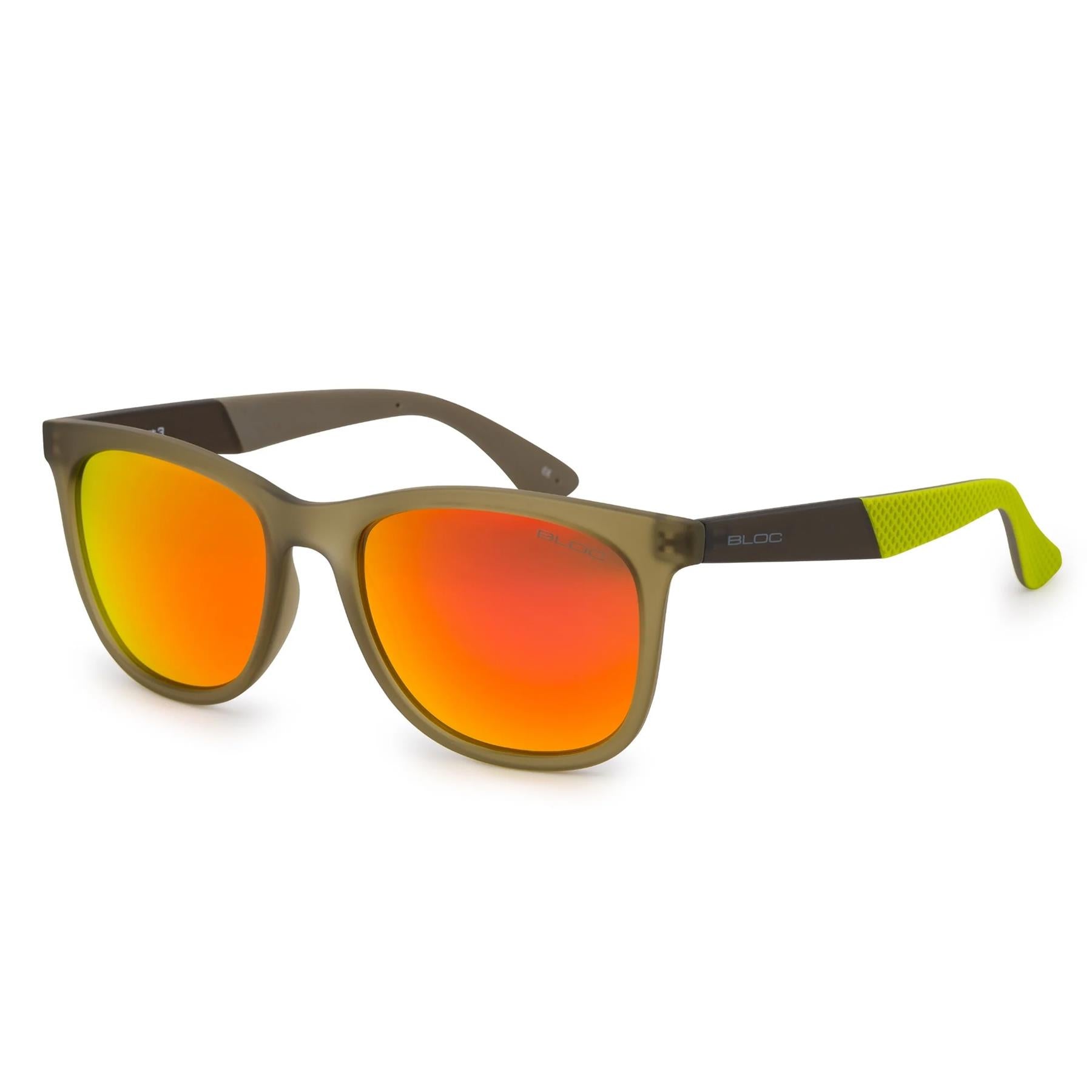 Bloc Fuji Sungasses Crystal Green - Red Mirror Lens