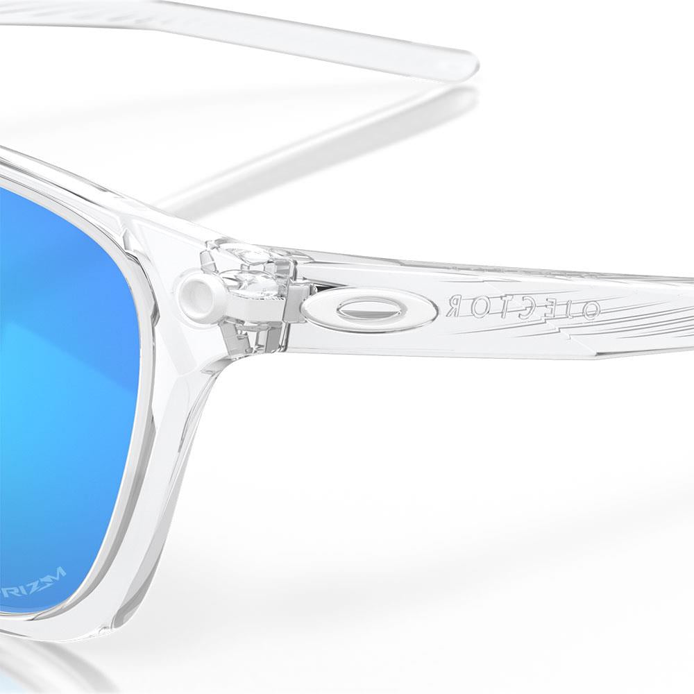 Oakley Ojector Sunglasses Polished Clear - Prizm Sapphire Lens