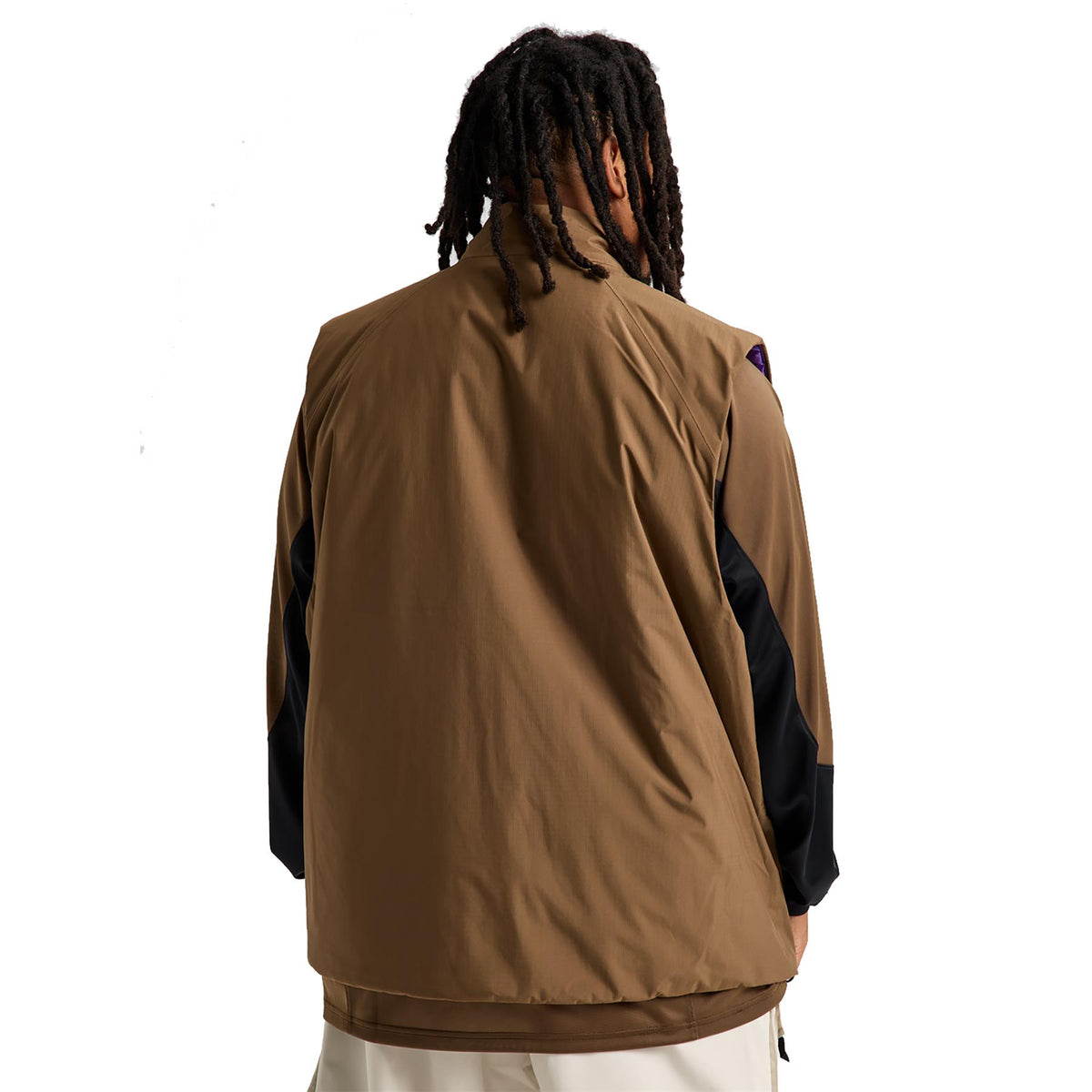 Burton Zeb Reversible Insulated Mens Vest Earth Ship Brown