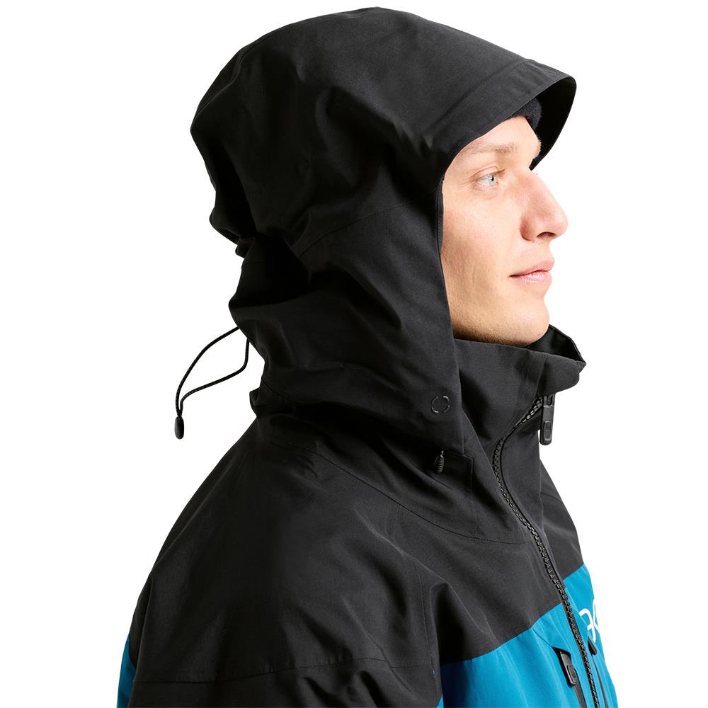 Burton [ak] Swash GORE-TEX 2L Mens Jacket True Black/Blue Teal/Atomic Yellow
