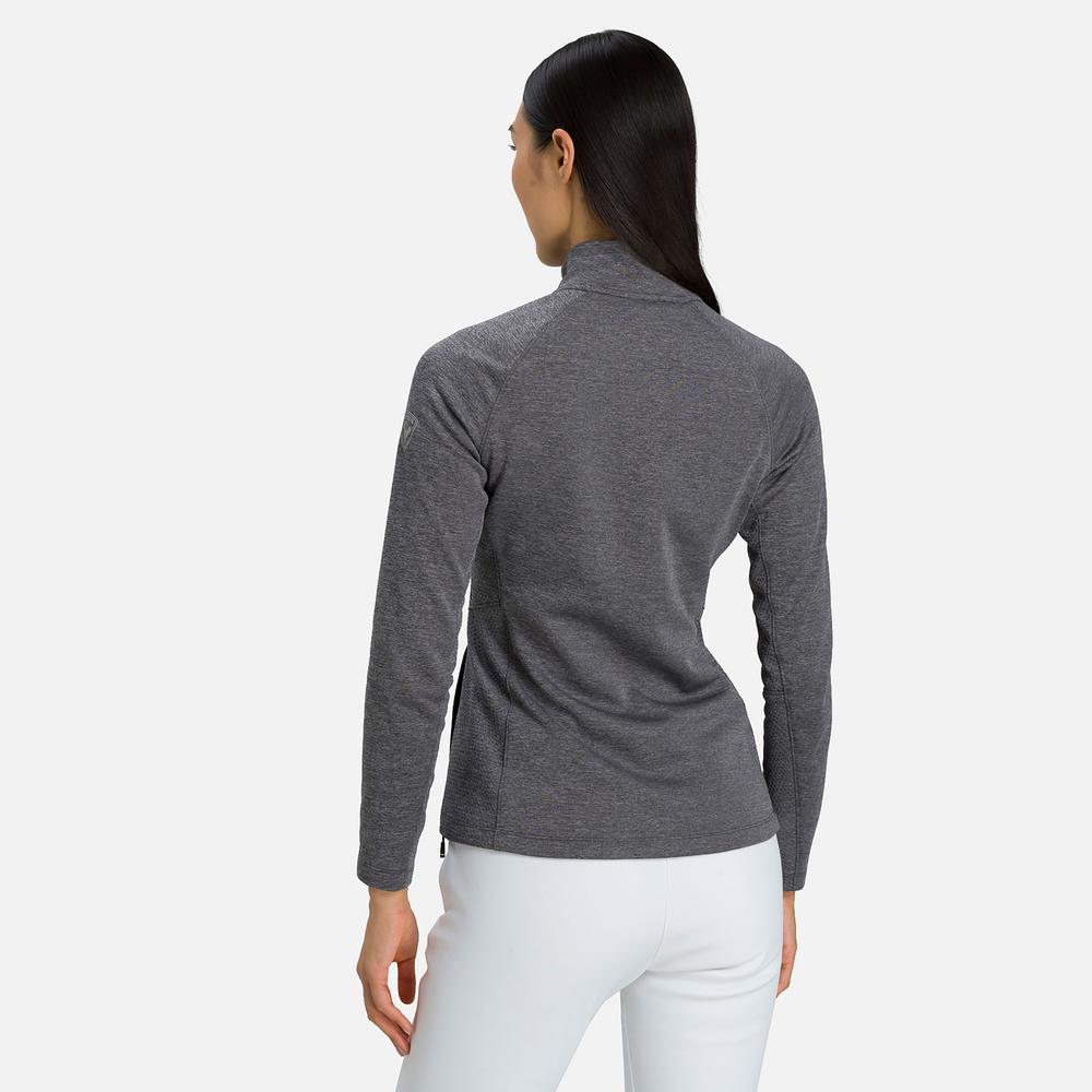 Rossignol Classique Clim Womens Midlayer Jacket Heather Grey