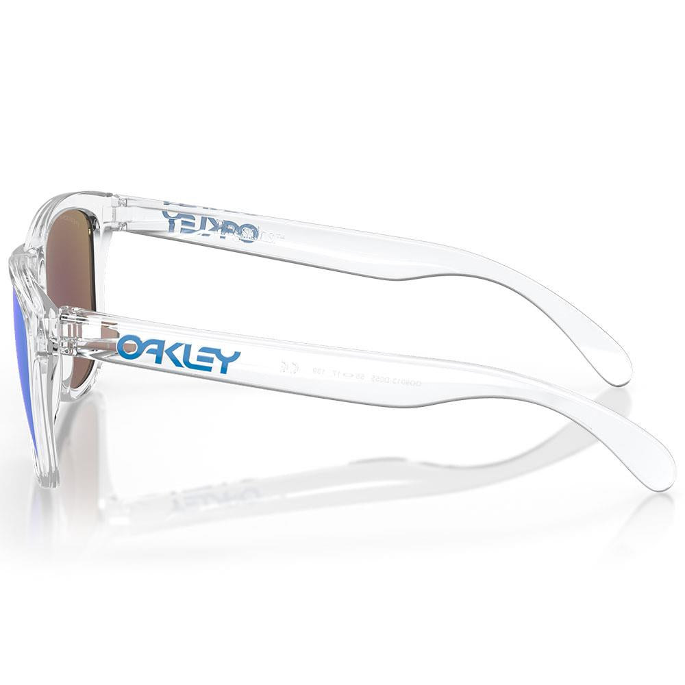 Oakley Frogskins Sunglasses Crystal Clear - Prizm Sapphire Lens