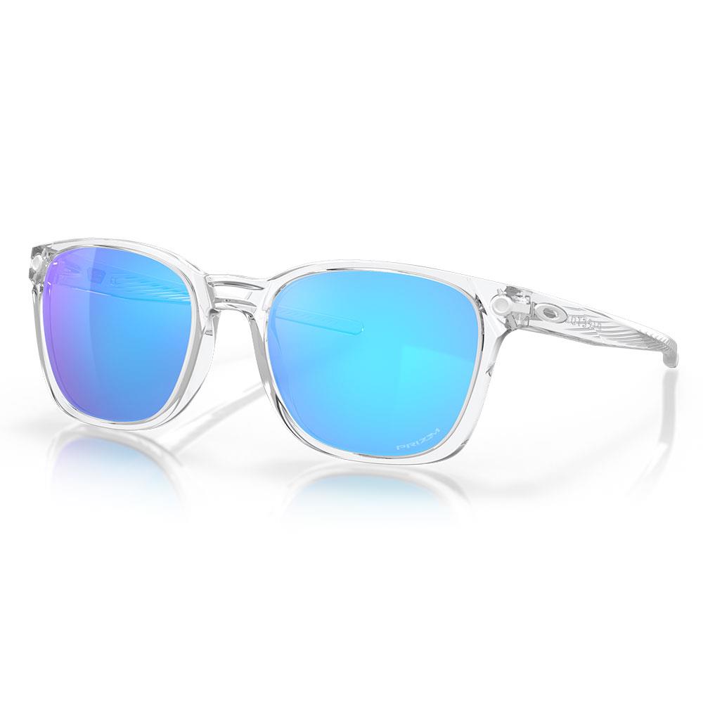 Oakley Ojector Sunglasses Polished Clear - Prizm Sapphire Lens