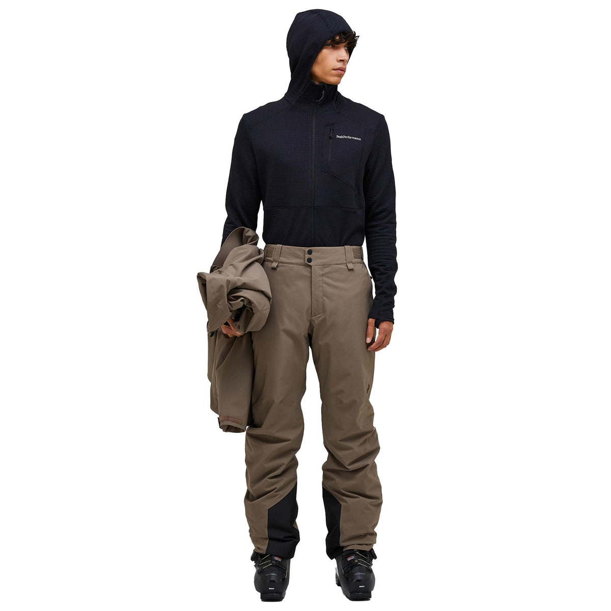 Peak Performance Mens Maroon Insulated Pants Terrain Tan