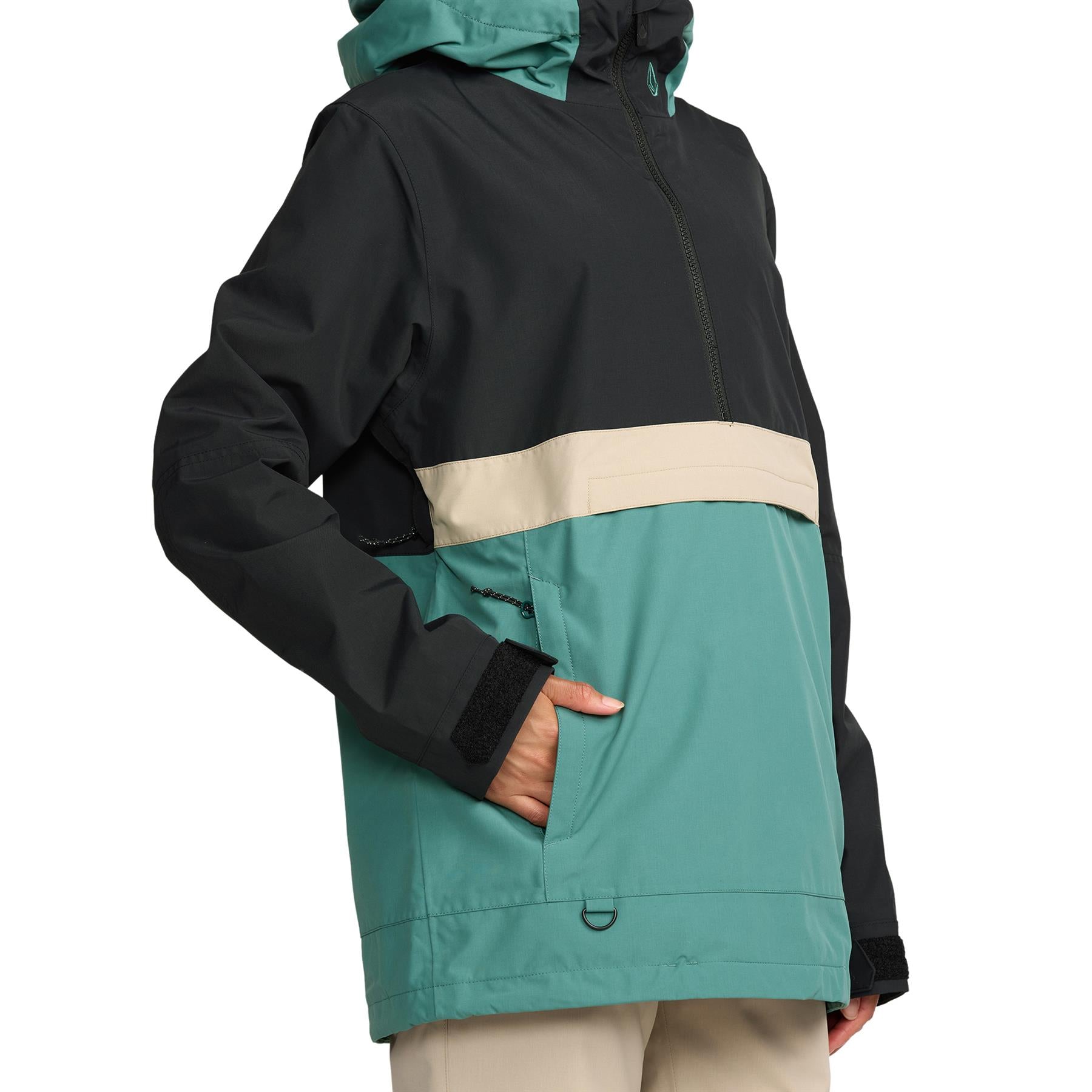 Volcom Harlan Pullover Womens Jacket Spruce Green