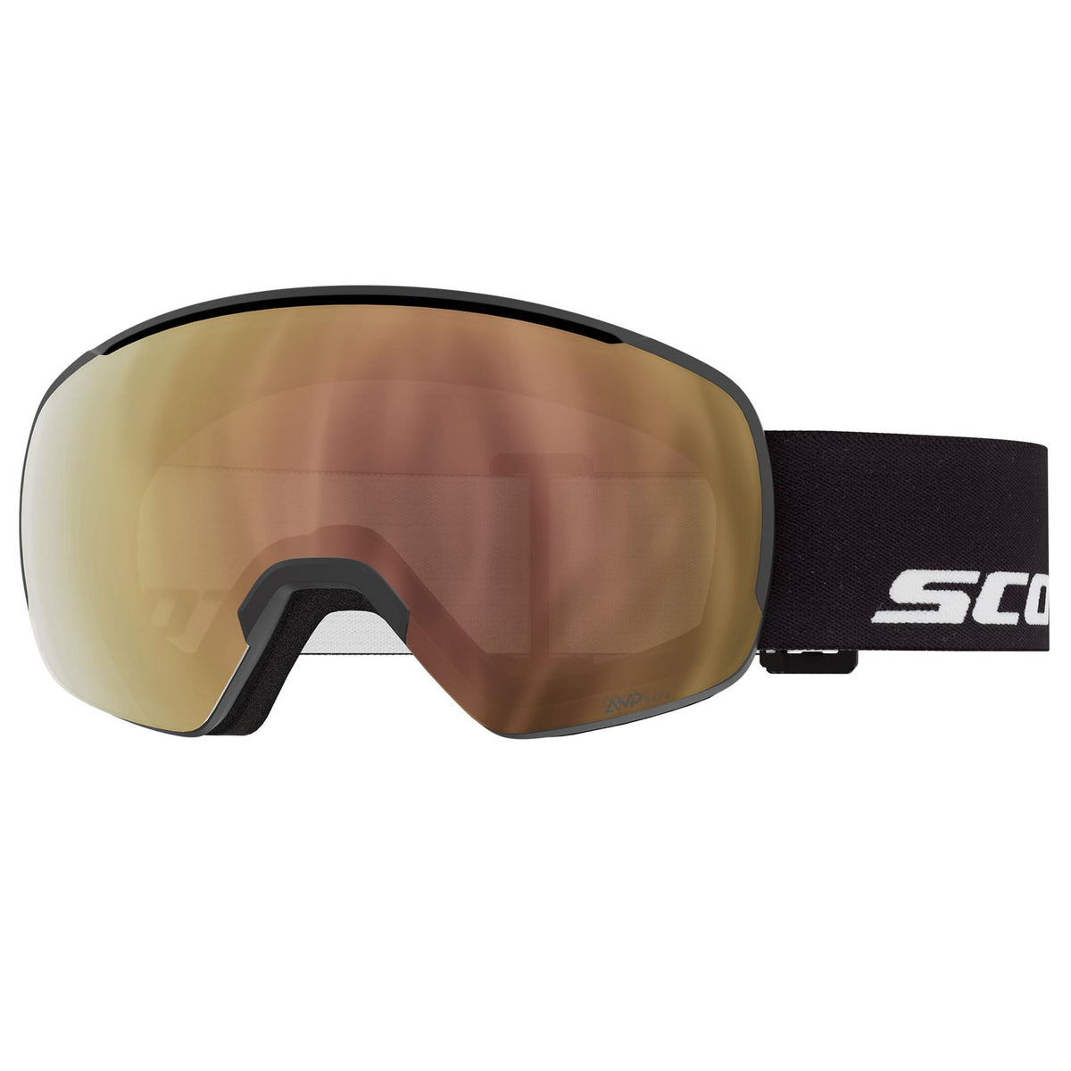 Scott Sphere OTG LS Goggles Black - AMP LS Cinnamon Chrome Lens