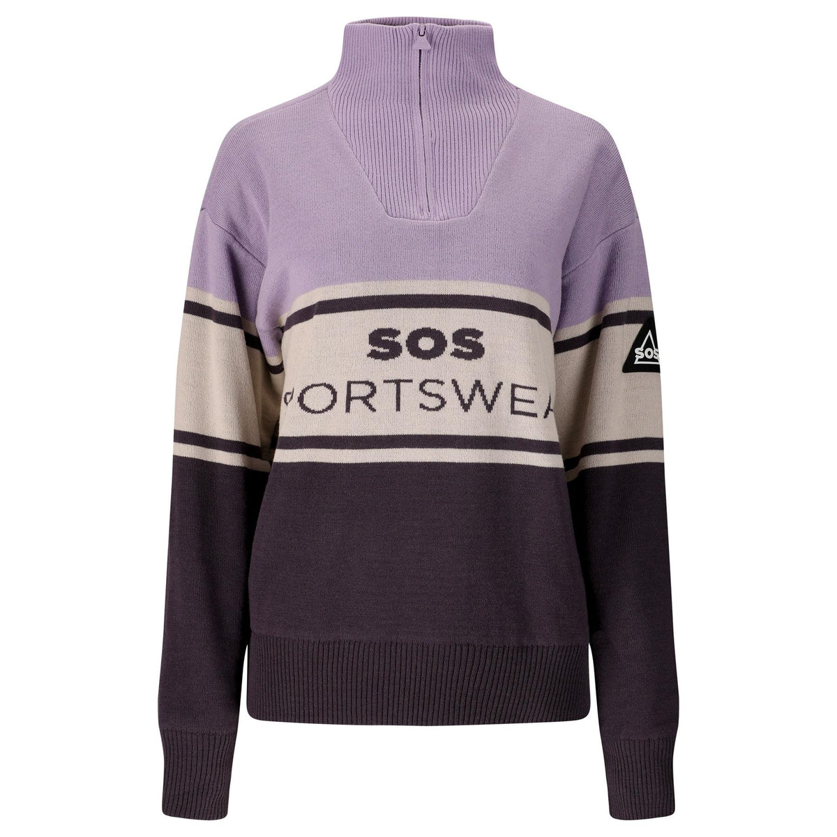 SOS Idre Womens Windstopper Knit Jumper Wisteria