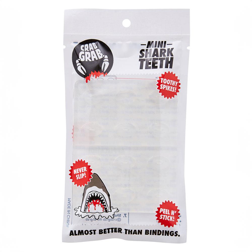 Crab Grab Mini Shark Teeth Snowboard Traction Stomp Pad Clear - 2 Pack