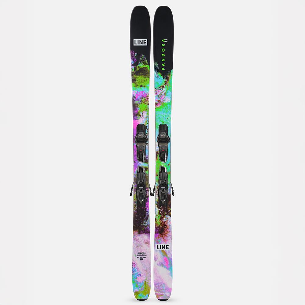 Line Pandora 92 Unisex Skis + Squire 10 QC Bindings 2025