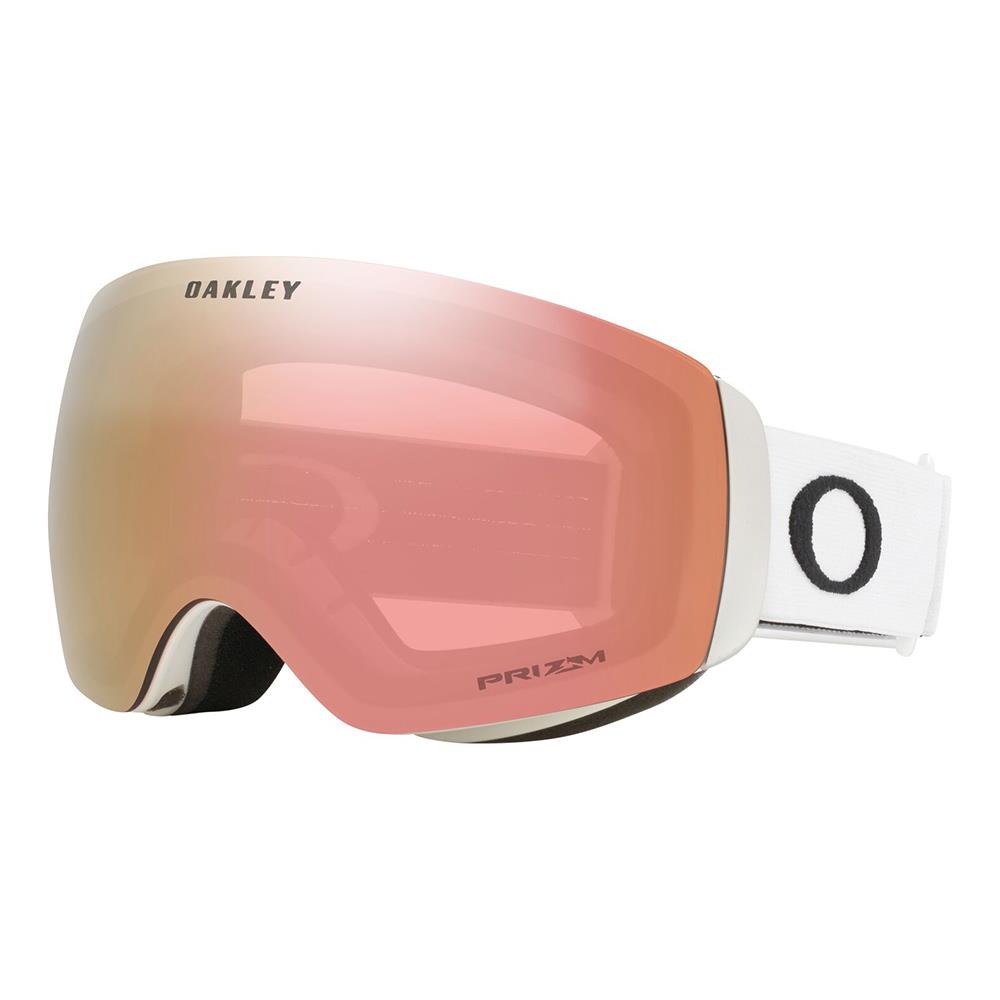 Oakley Flight Deck M Goggles Matte White - Prizm Rose Gold Lens
