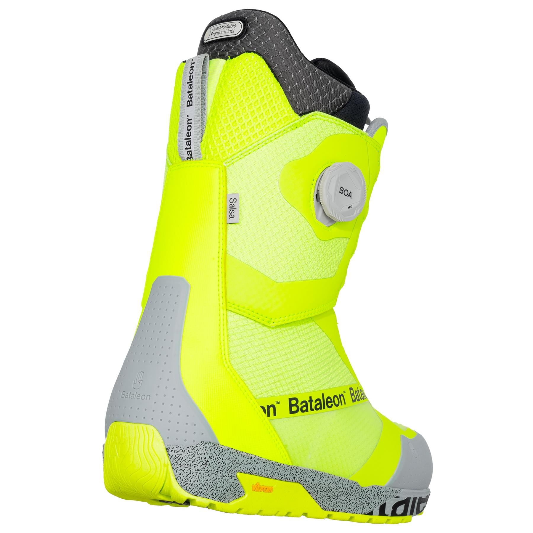 Bataleon Salsa Double BOA Mens Snowboard Boots Neon Yellow 2026