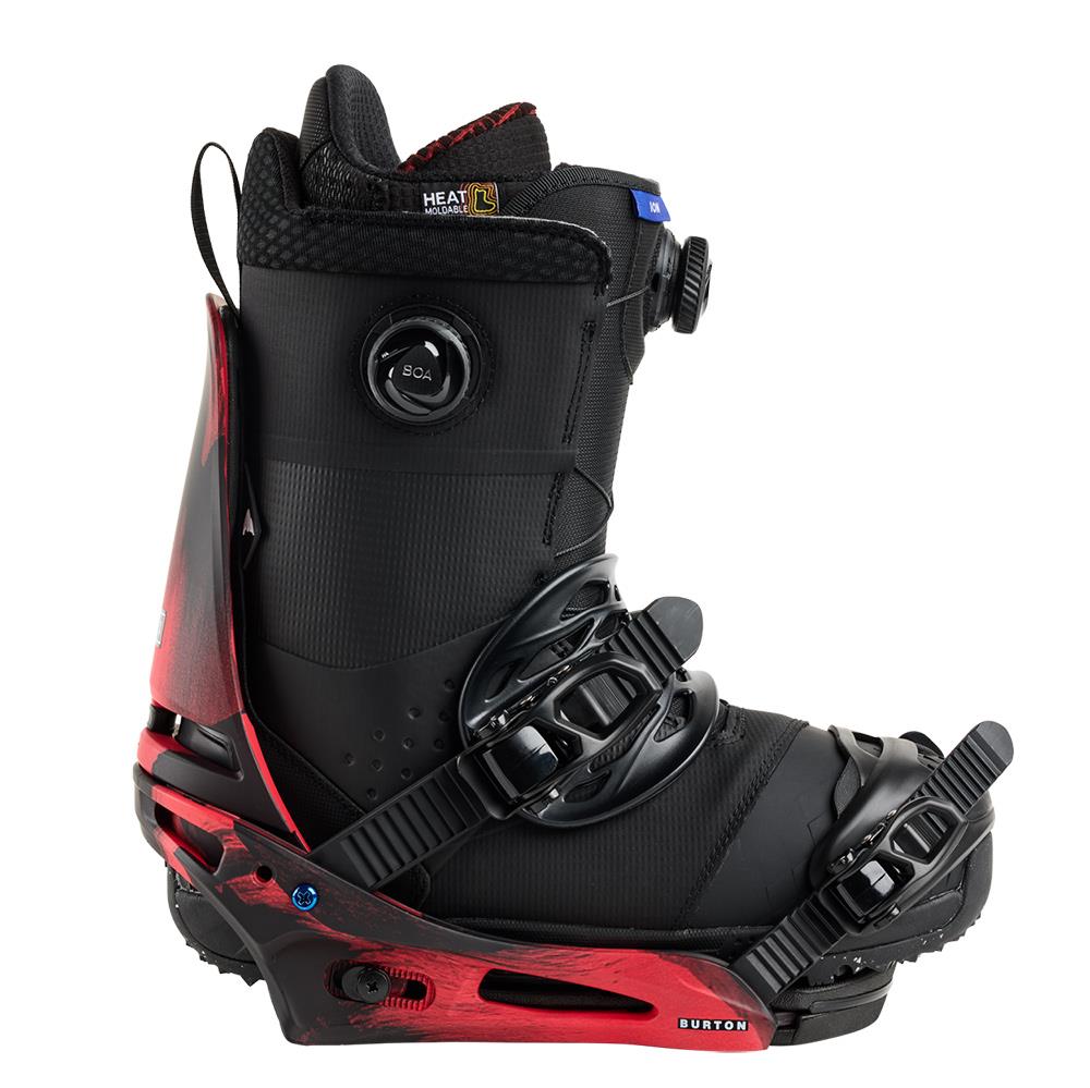Burton Cartel X Re:Flex Mens Snowboard Bindings Black/Red 2026