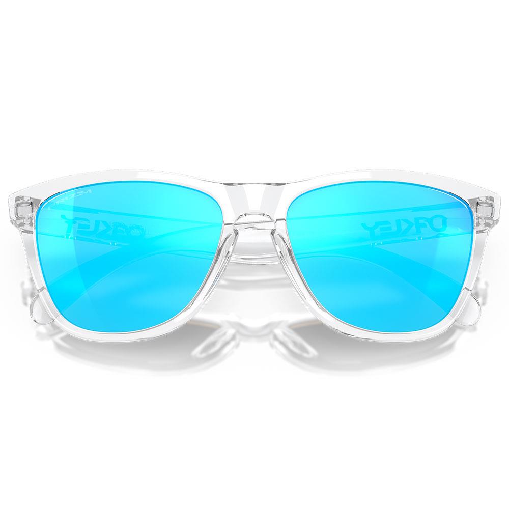 Oakley Frogskins Sunglasses Crystal Clear - Prizm Sapphire Lens