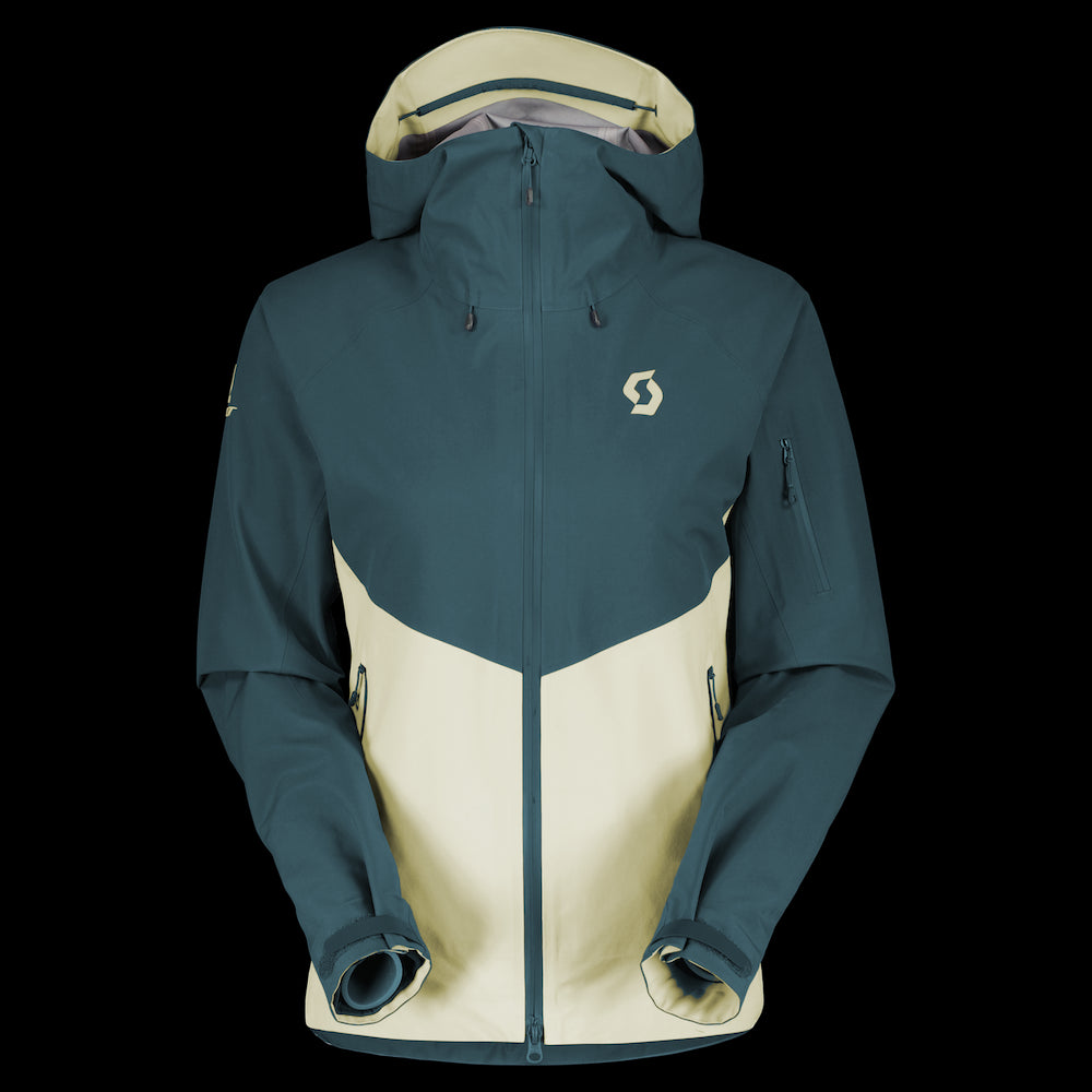 Scott Explorair 3L Womens Jacket Aruba Green/Pale Yellow