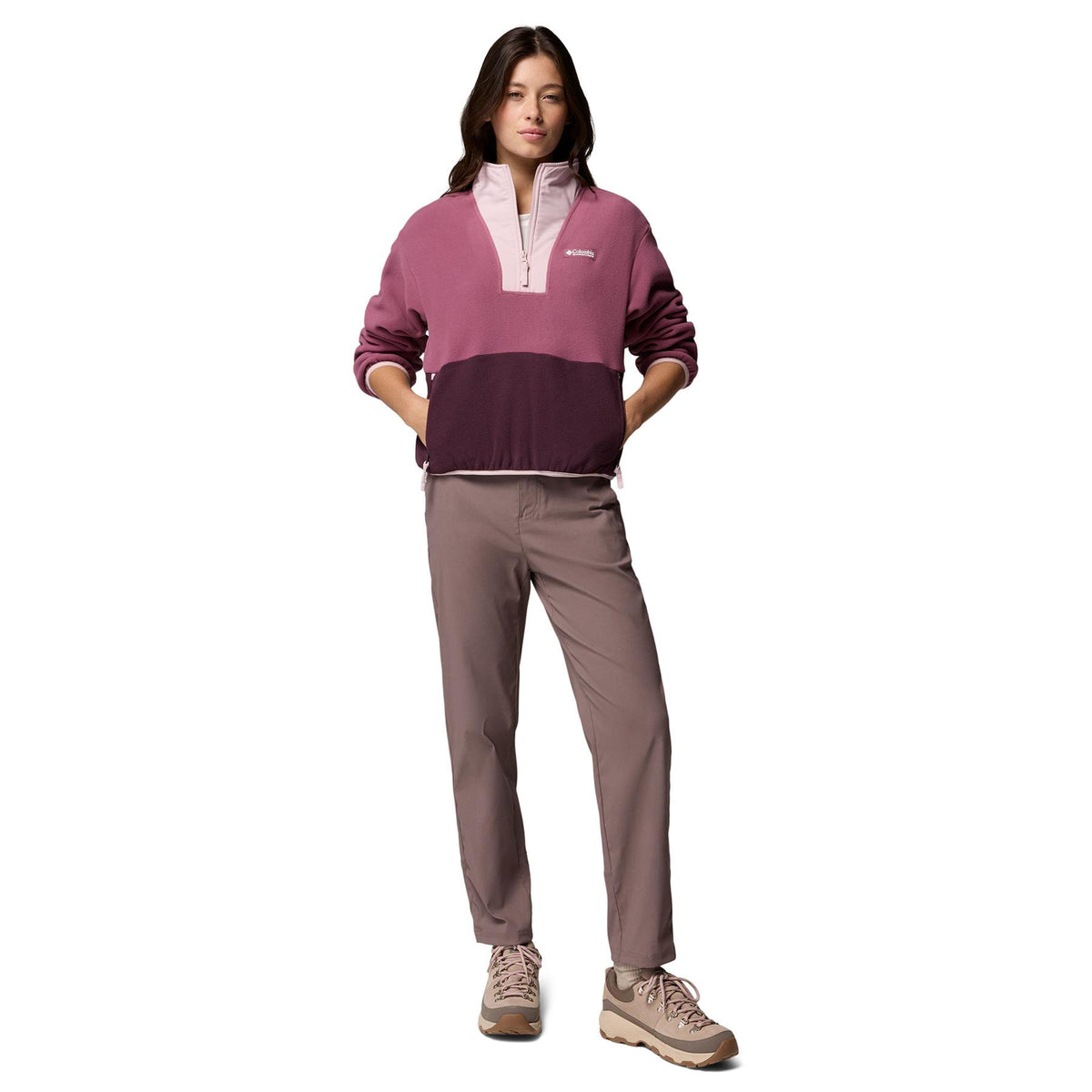 Columbia Sequoia Grove II Half Zip Womens Fleece Antique Mauve