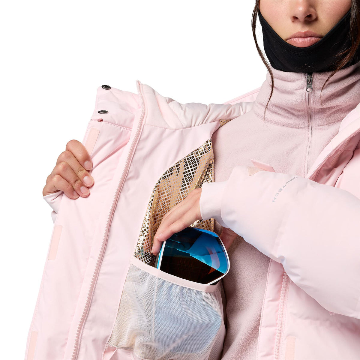 Columbia Roffe Ridge Down Heat Seal Womens Jacket Powder Pink