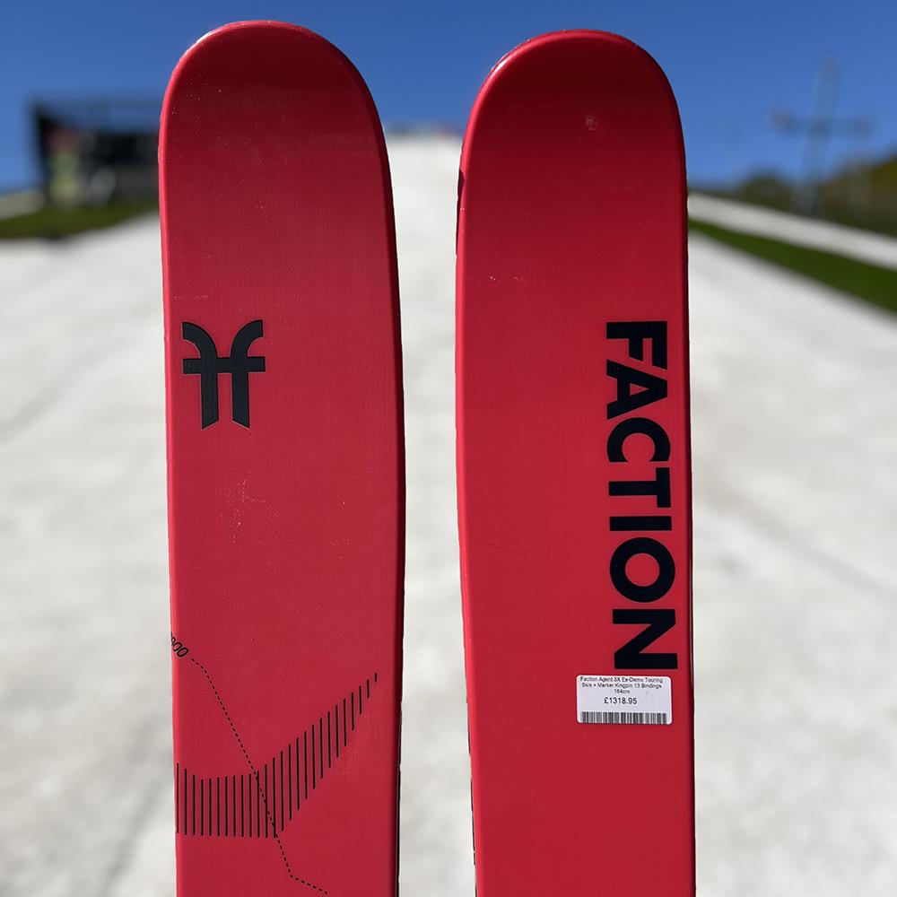 Faction Agent 3X Ex-Demo Touring Skis + Marker Kingpin 13 Bindings 164cm