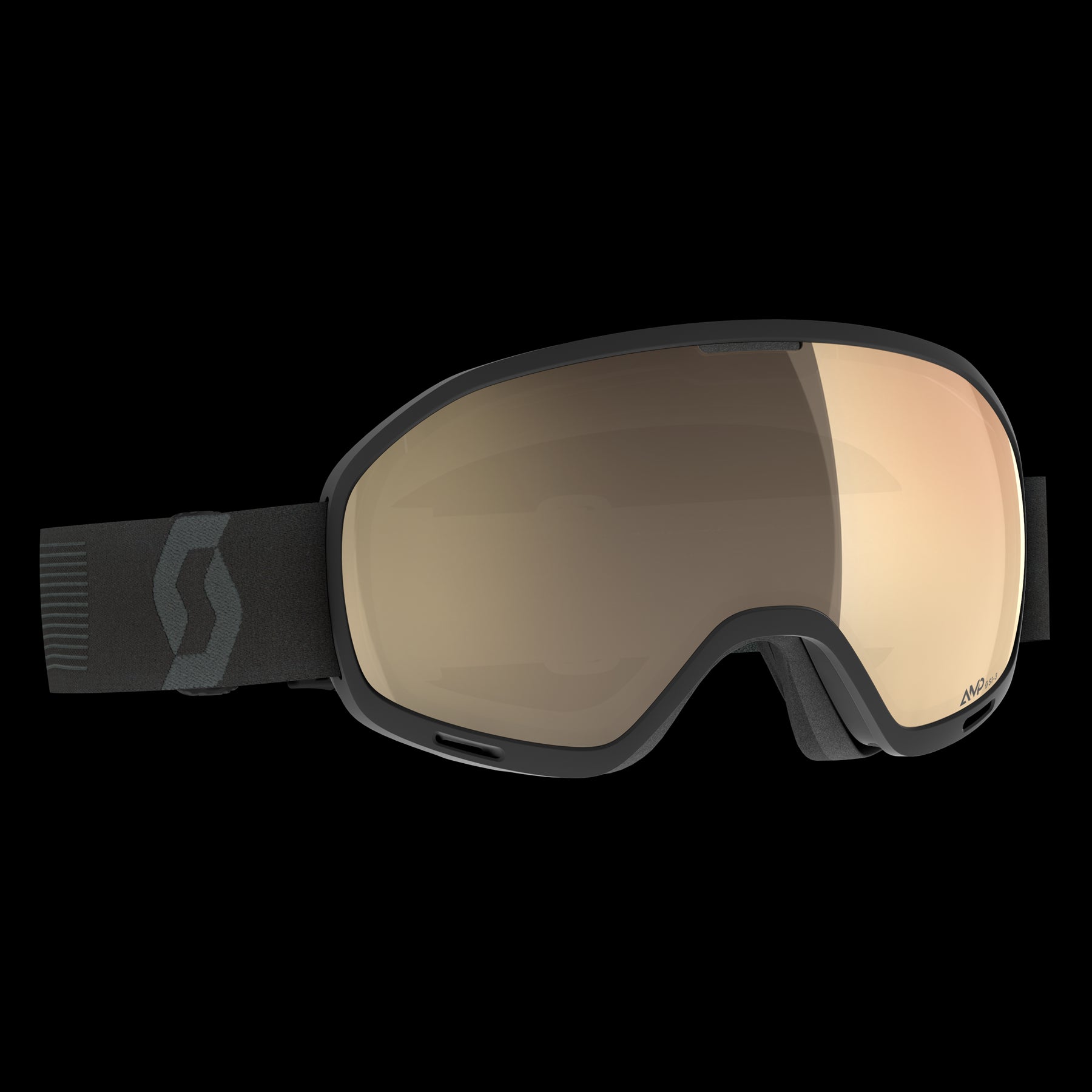 Scott Unlimited II OTG LS Goggles Mineral Black - Light Sensitive Bronze Chrome Lens