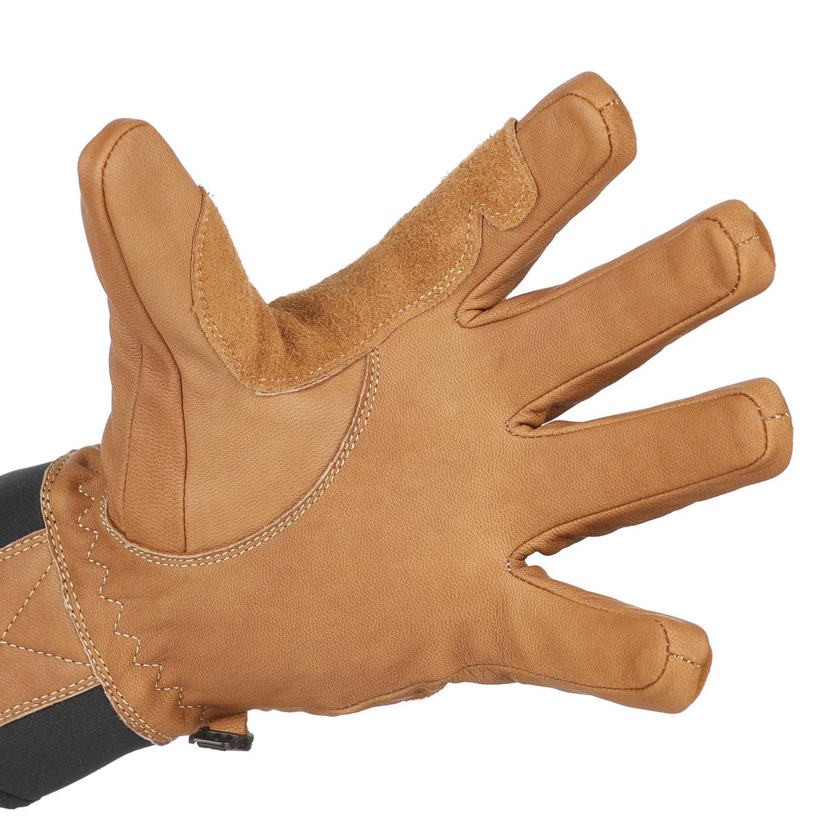 Level Shaman Mens Leather Gloves Brown