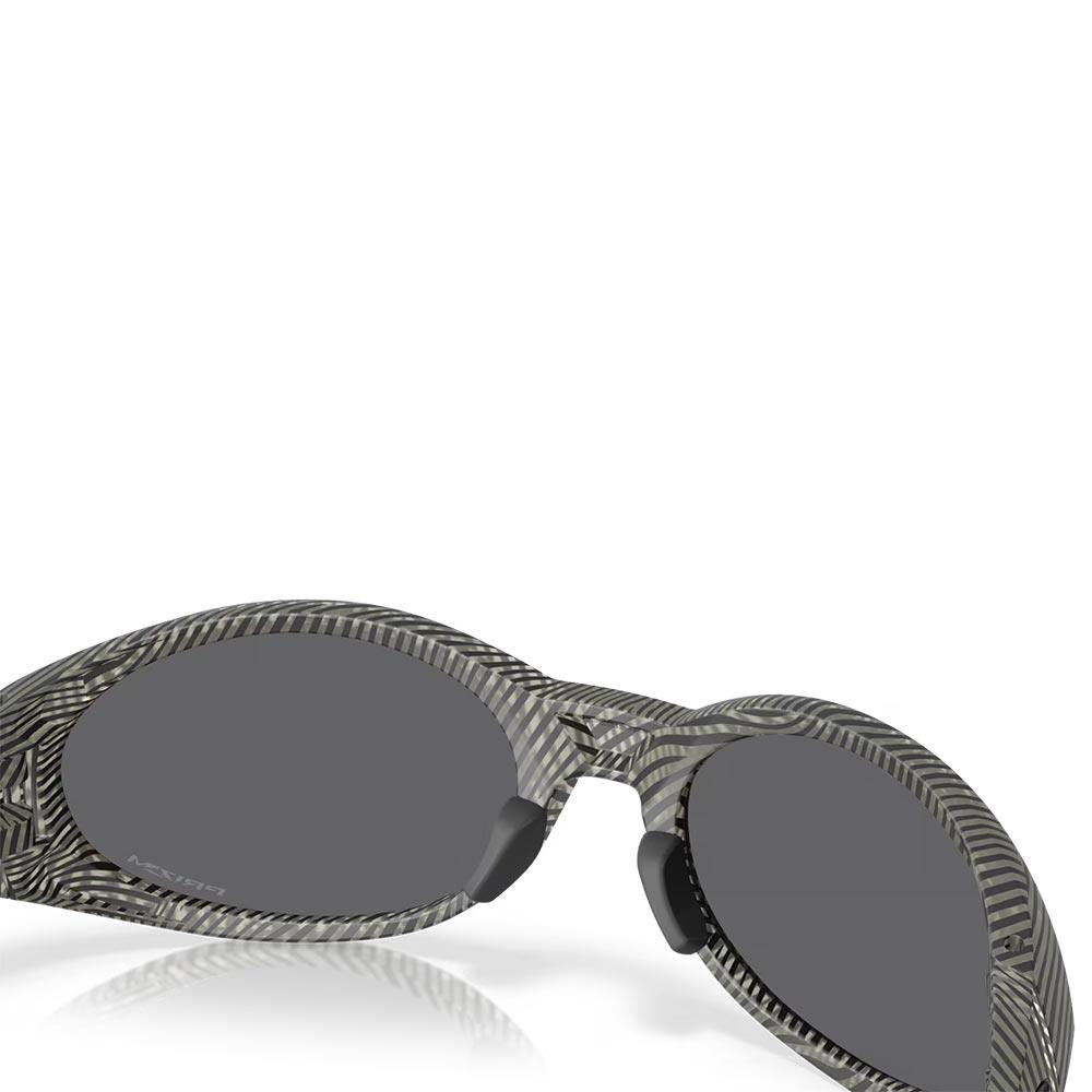 Oakley Eye Jacket Redux Sunglasses Matte Grey Ink Fingerprint - Prizm Black Lens