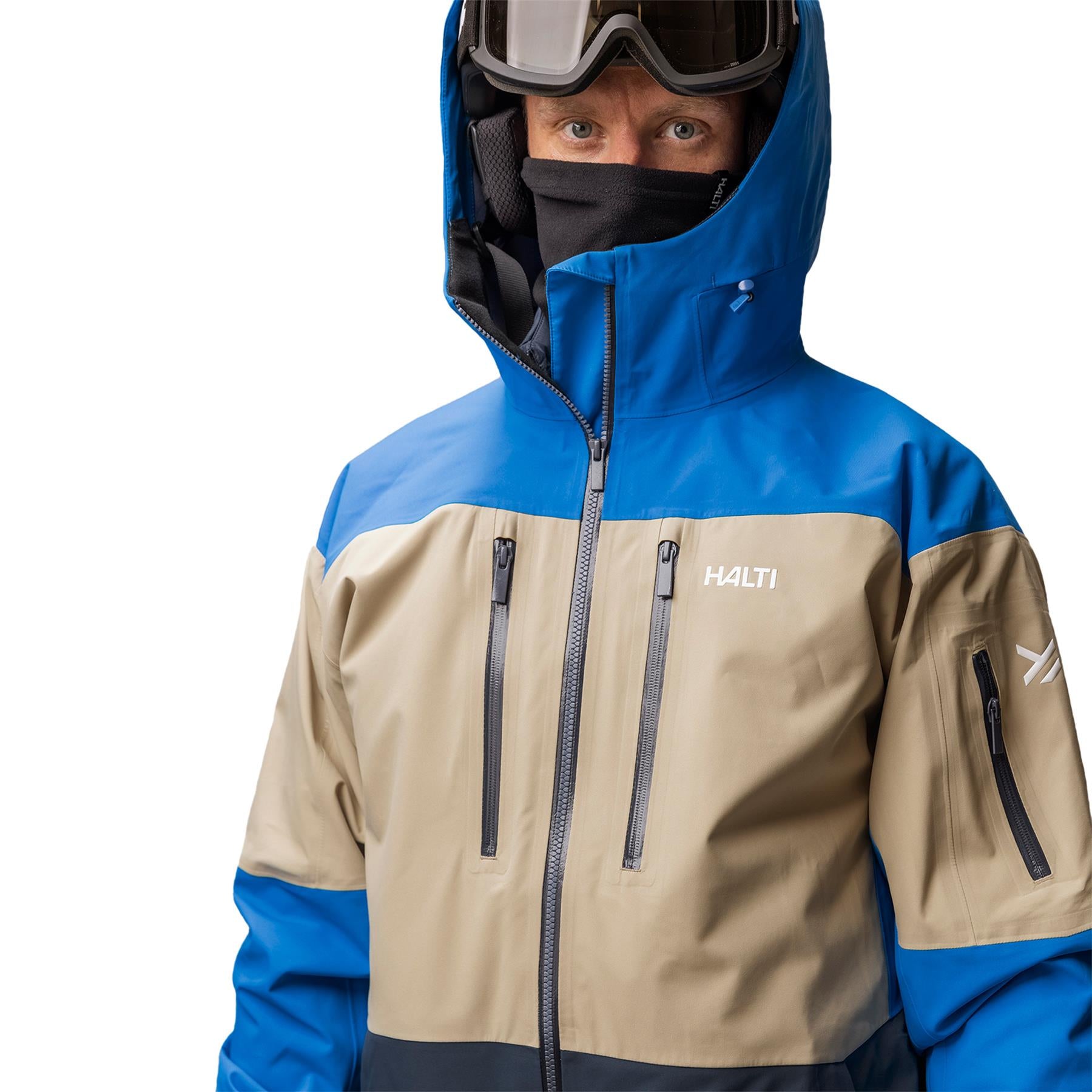 Halti Rizle Unisex 3L DX Shell Jacket Electric Blue Lemonade