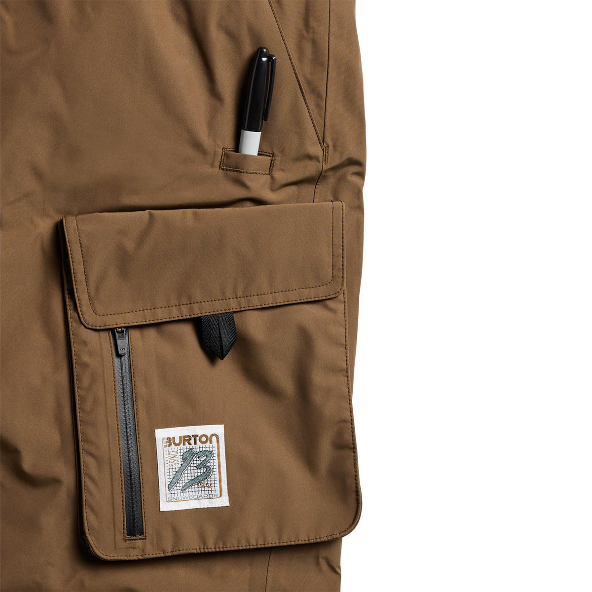 Burton Zeb 2L Baggy Cargo Mens Pants Earth Ship Brown