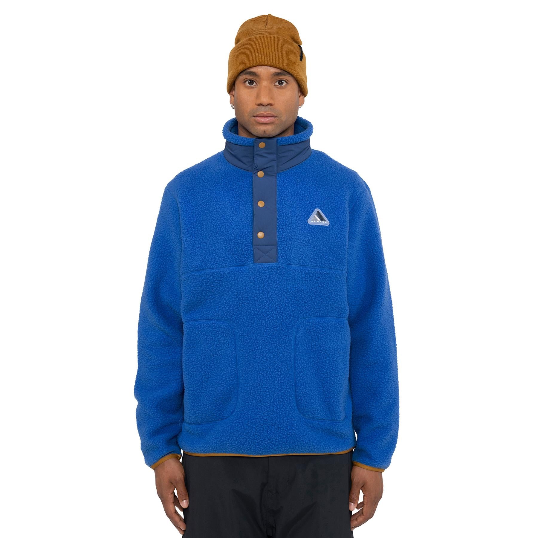 Armada Kenlem Mens Popover Fleece Dazzler/Navy