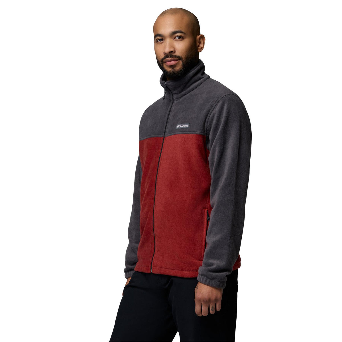 Columbia Steens Mountain Full Zip 2.0 Mens Fleece Shark / Red Oxide