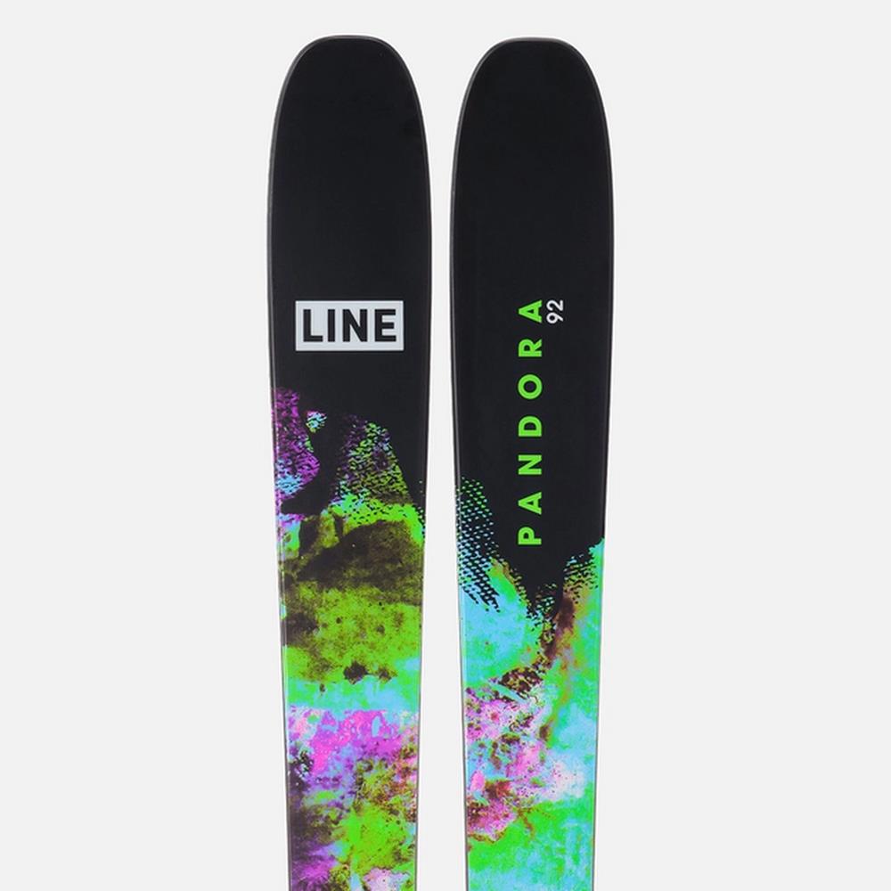 Line Pandora 92 Unisex Skis + Squire 10 QC Bindings 2025