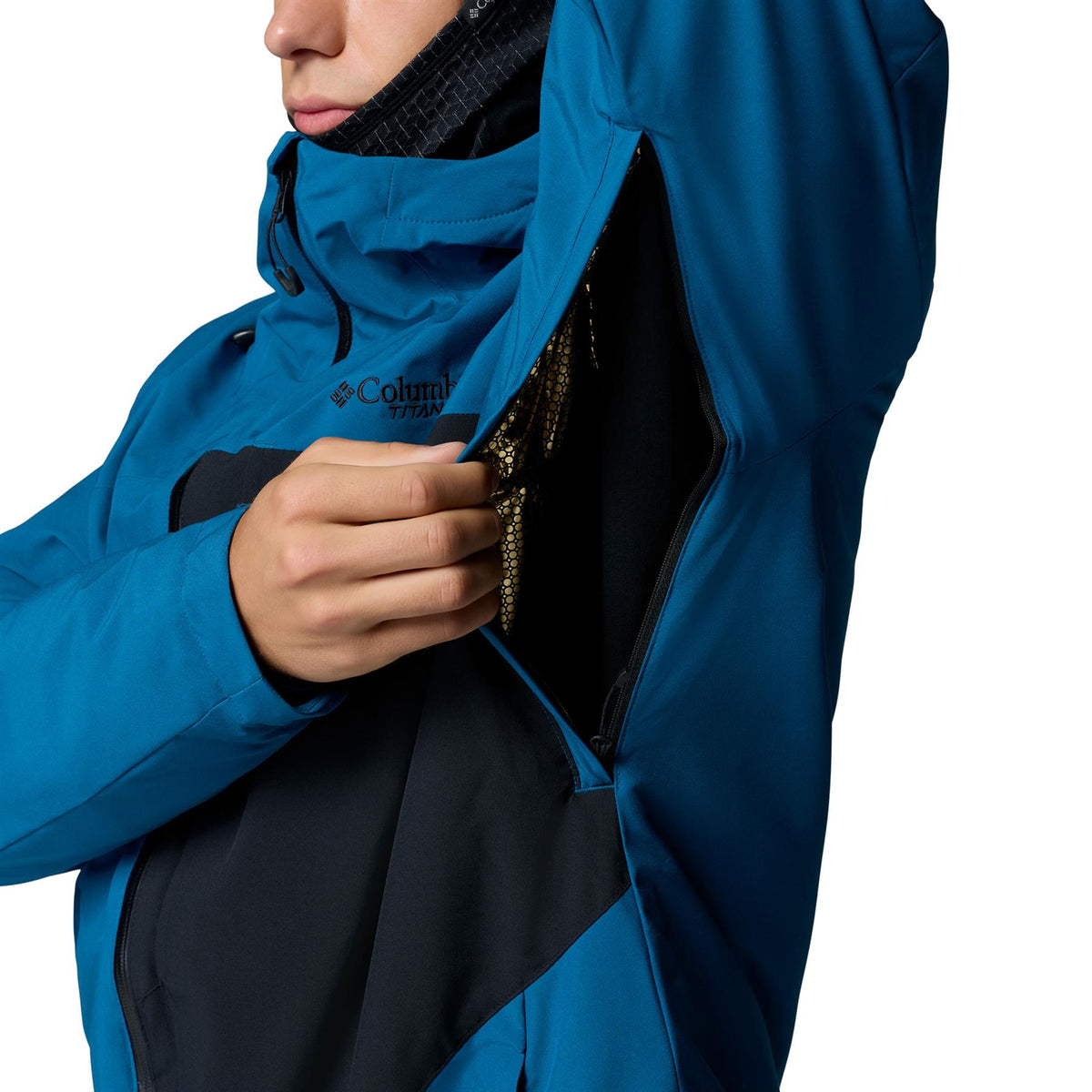 Columbia Winter District III Mens Jacket Phoenix Blue / Black