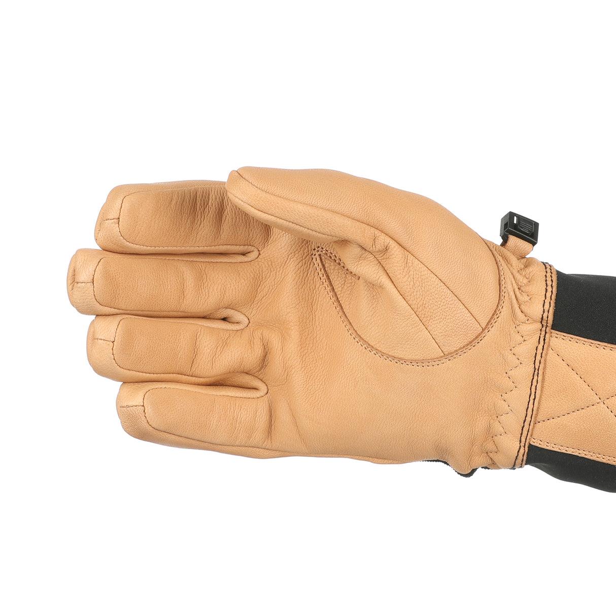 Level Roadster Mens Leather Gloves Beige
