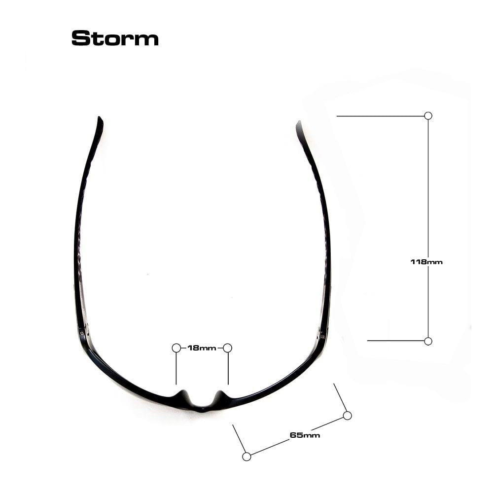 Bloc Storm Sunglasses Matt Black - Grey Lens