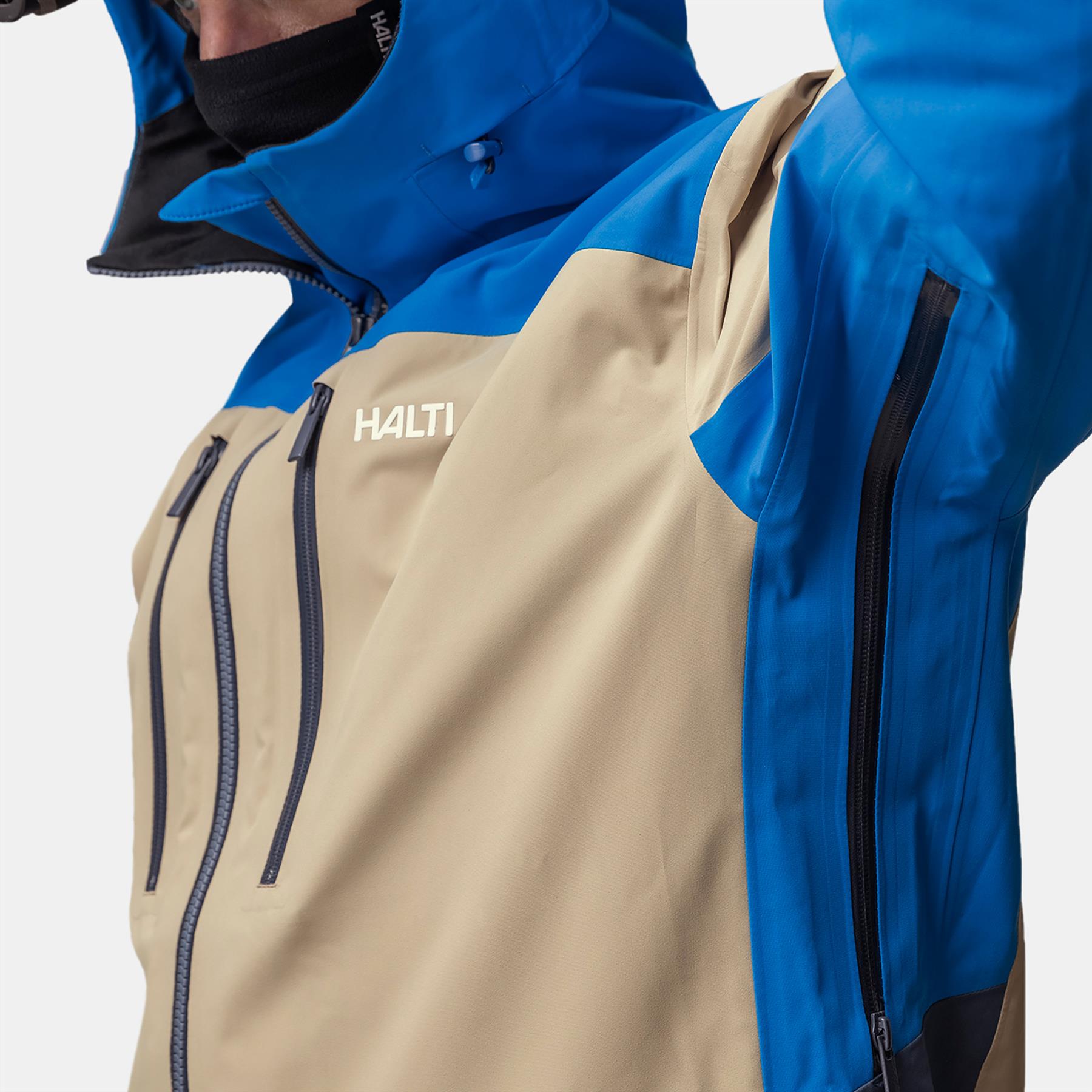 Halti Rizle Unisex 3L DX Shell Jacket Electric Blue Lemonade