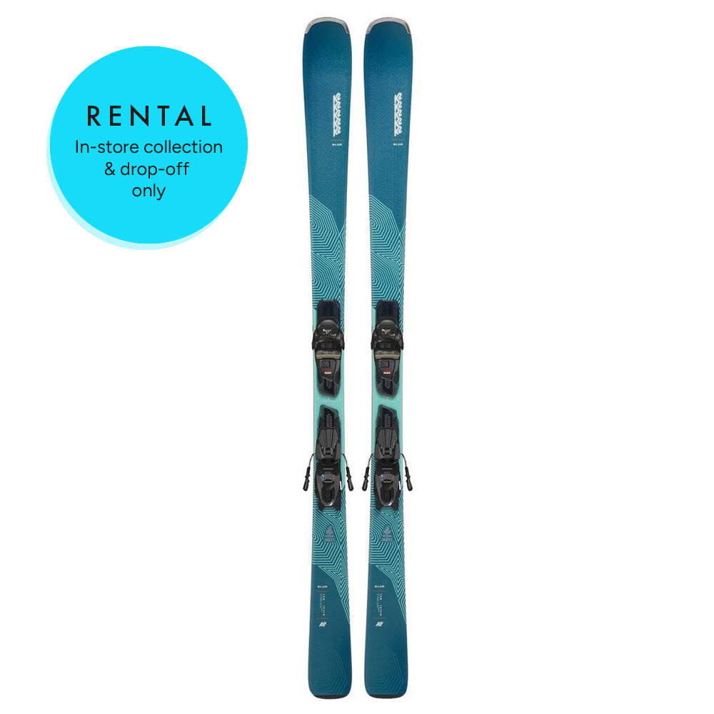 K2 Blur 76 W Womens Silver Rental Skis