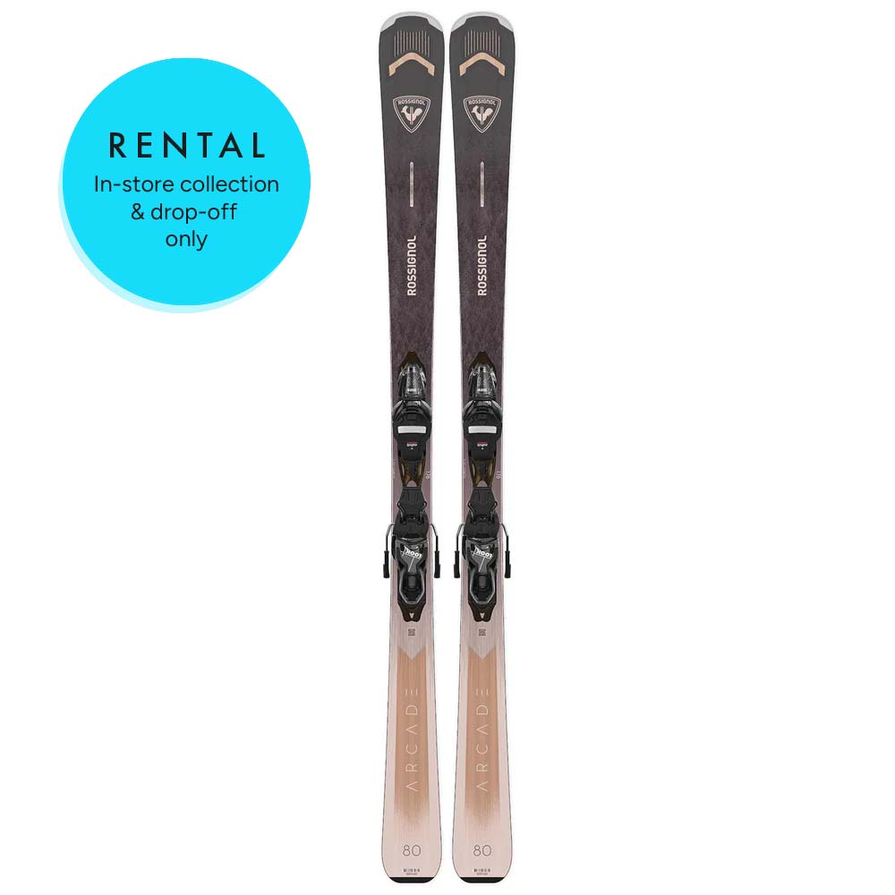 Rossignol Arcade 80 Womens Gold Rental Skis