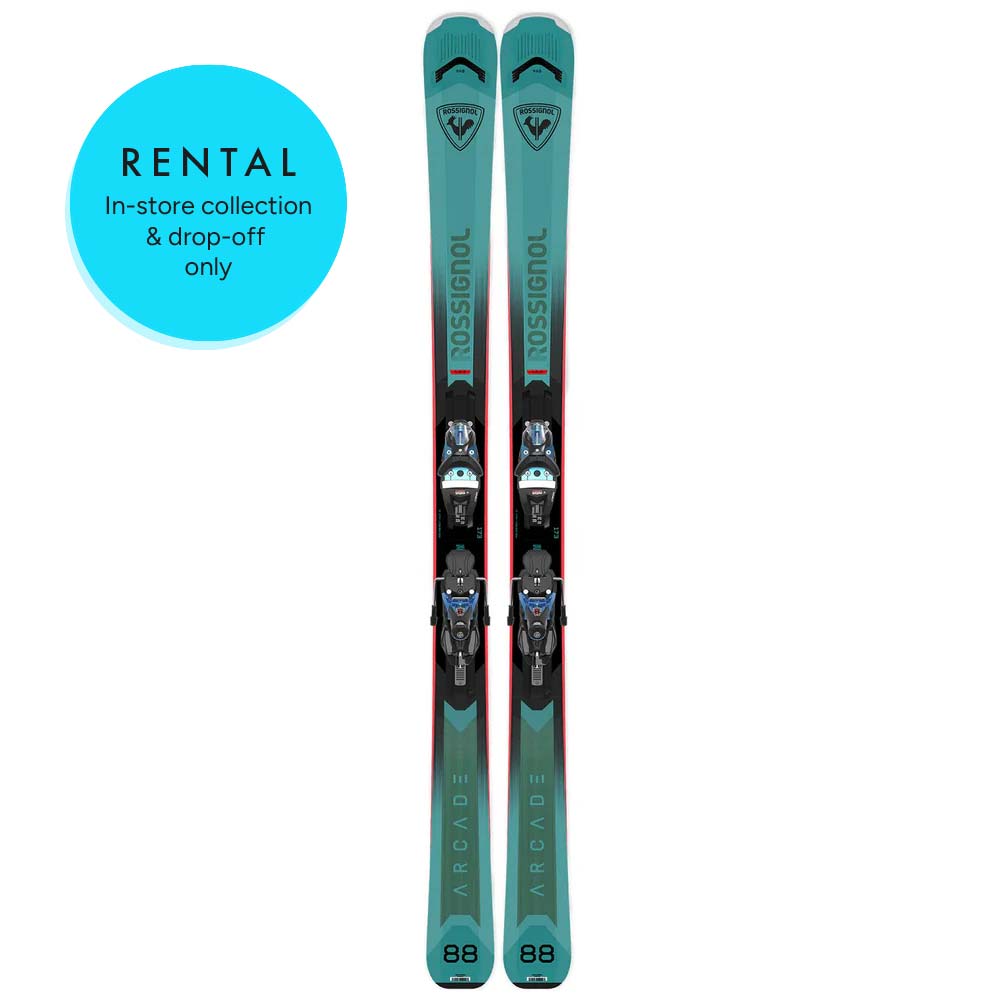 Rossignol Arcade 88 Mens Platinum Rental Skis