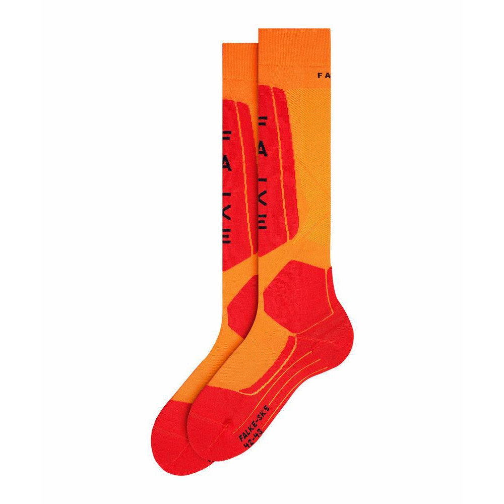 Falke SK5 Silk Mens Ski Socks Flash Orange 