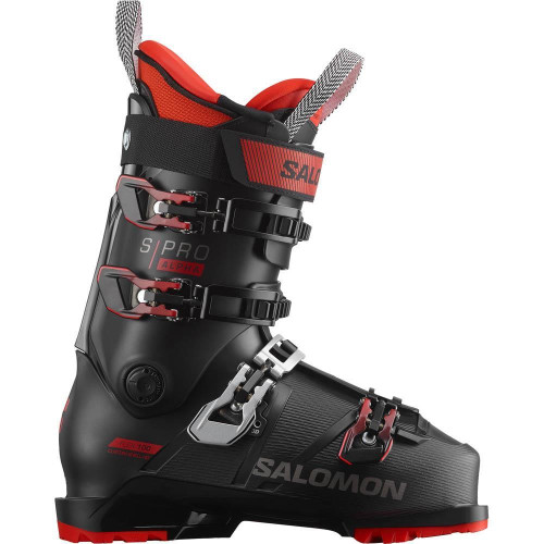 Salomon S/PRO ALPHA 100 Mens Ski Boots Black/Red 2024