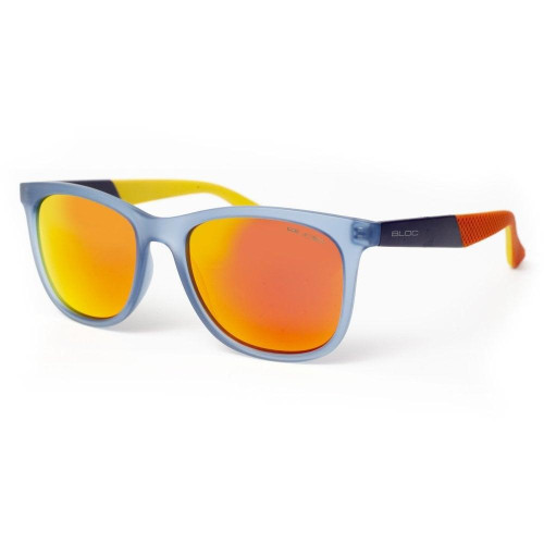 Bloc Fiji Sunglasses Blue/Orange - Red Mirror Lens
