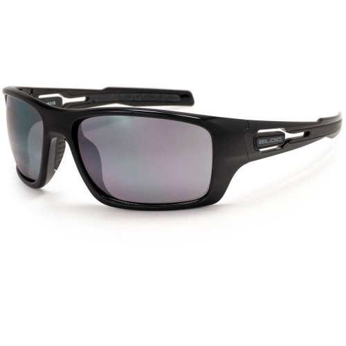 Bloc Phoenix Sunglasses Shiny Black - Smoke Lens X780