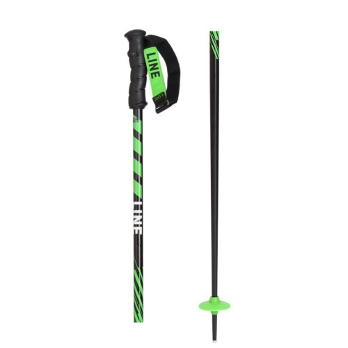 Line Grip Stick Ski Poles Black/Green