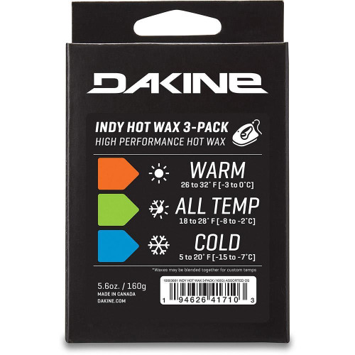 Dakine Indy Hot Wax 3-Pack - 160g Assorted