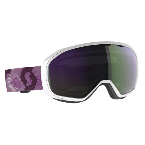 Scott Fix Womens Goggles White/Cassis Pink - Enhancer Green Chrome Lens