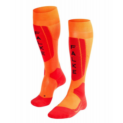 Falke SK5 Silk Mens Ski Socks Flash Orange