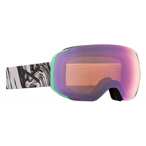 Anon M2 Goggles Melt White - Perceive Cloudy Pink + Perceive Variable Green Lens